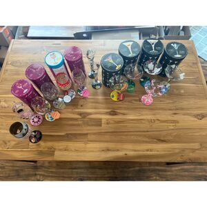 Lolita Collection: Barware Martini & Wine Glasses 13 total